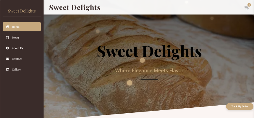Sweet Bakery Website Preview